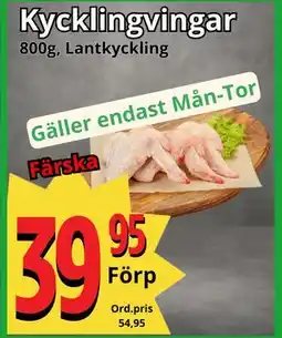 Supergrossen Kycklingvingar erbjuda