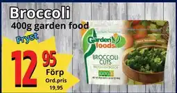 Supergrossen Broccoli erbjuda
