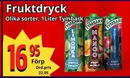 Supergrossen Fruktdryck erbjuda
