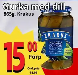 Supergrossen Gurka med dill erbjuda