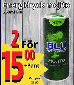 Supergrossen Energidryck mojito erbjuda