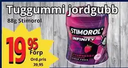 Supergrossen Tuggummi jordgubb erbjuda