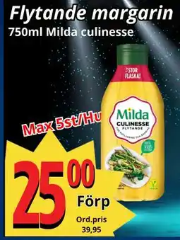 Supergrossen Flytande margarin erbjuda
