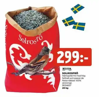 Rölunda Solrosfrö 20kg