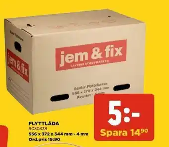 jem & fix Flyttlåda 556x372x344 mm-4mm
