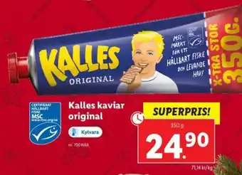 Lidl Kalles kaviar original 350g erbjuda