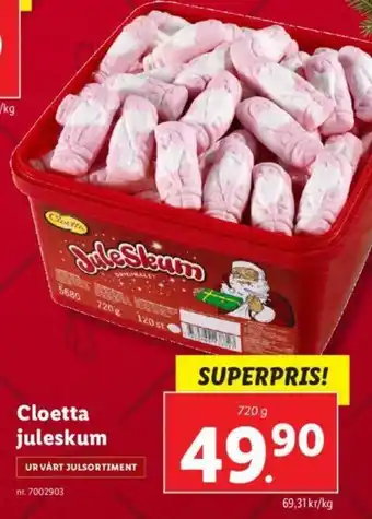 Cloetta juleskum 720g