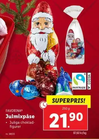Lidl Favorina Julmixpåse 250g erbjuda