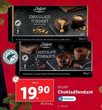 Lidl Deluxe Chokladfondant 180g erbjuda