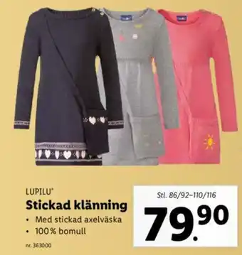 Lidl Lupilu Stickad klänning erbjuda