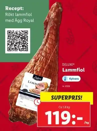 Lidl Deluxe Lammfiol 1,8kg erbjuda