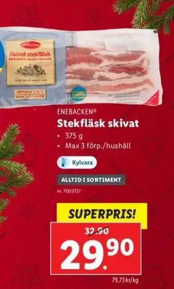 Lidl Enebacken Stekfläsk skivat 375g erbjuda
