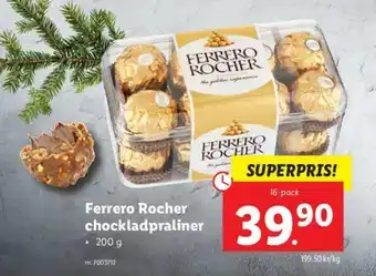 Lidl Ferrero Rocher chockladpraliner 16-pack 200g erbjuda