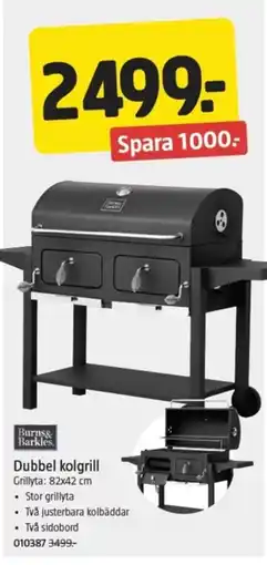 Jula Dubbel kolgrill erbjuda