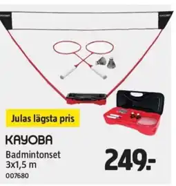 Jula KAYOBA Badmintonset erbjuda