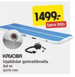 Jula KAYOBA Uppblåsbar gymnastikmatta erbjuda