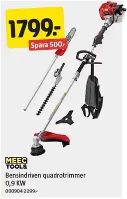 Jula MEEC TOOLS Bensindriven quadrotrimmer 0,9 KW erbjuda