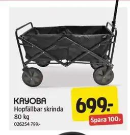Jula KAYOBA Hopfällbar skrinda erbjuda