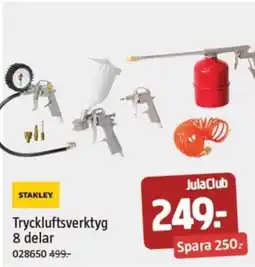 Jula STANLEY Tryckluftsverktyg 8 delar erbjuda