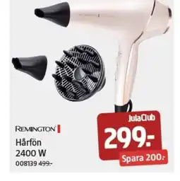 Jula REMINGTON Hårfön 2400 W erbjuda