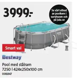 Jula Bestway Pool med stålram erbjuda