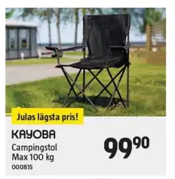 Jula KAYOBA Campingstol erbjuda