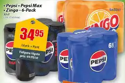 Extra Mjällby Stormarknad Pepsi Pepsi Max • Zingo - 6-Pack erbjuda