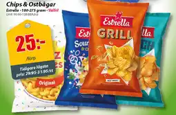 Extra Mjällby Stormarknad Estrella Chips & Ostbågar erbjuda