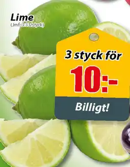 Extra Mjällby Stormarknad Lime erbjuda