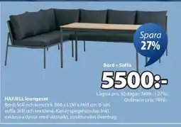 JYSK HAFJELL loungeset erbjuda