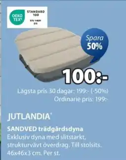 JYSK JUTLANDIA SANDVED trädgårdsdyna erbjuda