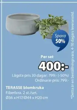 JYSK TERASSE blomkruka erbjuda
