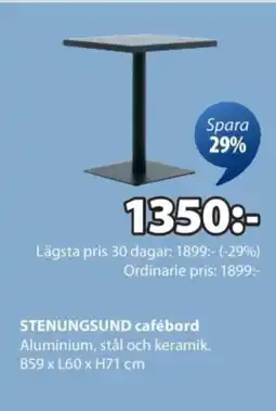 JYSK STENUNGSUND cafébord erbjuda