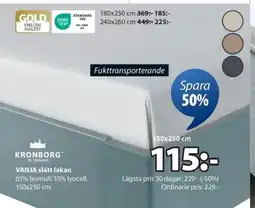 JYSK VANJA slätt lakan erbjuda