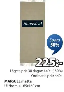 JYSK MAIGULL matta erbjuda
