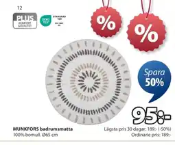 JYSK MUNKFORS badrumsmatta erbjuda