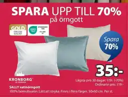JYSK SALLY satinörngott erbjuda