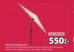 JYSK HALK marknadsparasoll erbjuda