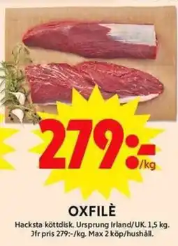 ICA Maxi Oxfilè erbjuda