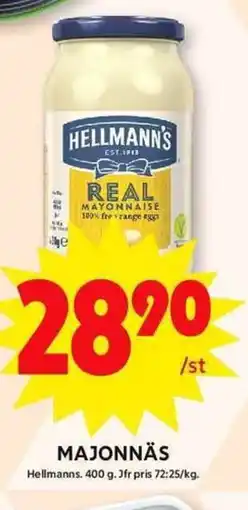 ICA Maxi HELLMANN'S Majonnäs erbjuda