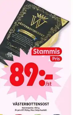 ICA Maxi Västerbottensost erbjuda