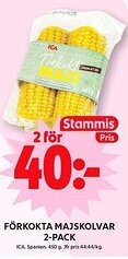 ICA Maxi ICA Förkokta majskolvar 2-pack erbjuda