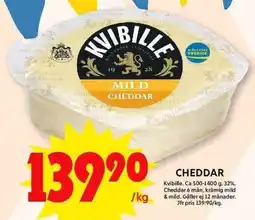 ICA Maxi KVIBILLE Cheddar erbjuda