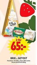 ICA Maxi PRESIDENT Brie-, getost erbjuda