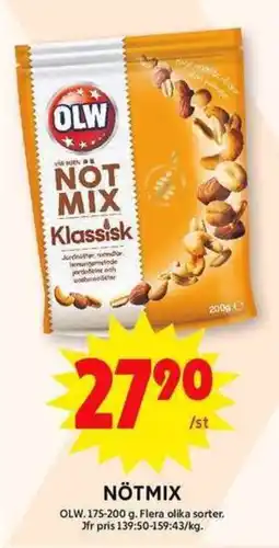 ICA Maxi OLW Nötmix erbjuda