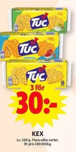 ICA Maxi TUC Kex erbjuda