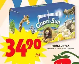ICA Maxi CAPRI-SUN Fruktdryck erbjuda