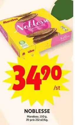 ICA Maxi Marabou Noblesse erbjuda