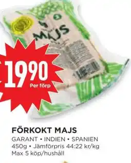 Willys Förkokt majs erbjuda