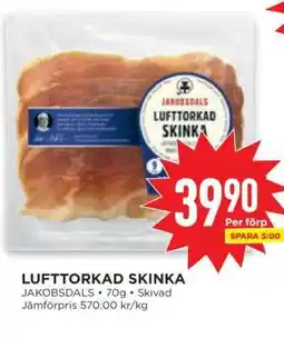 Willys LUFTTORKAD SKINKA erbjuda